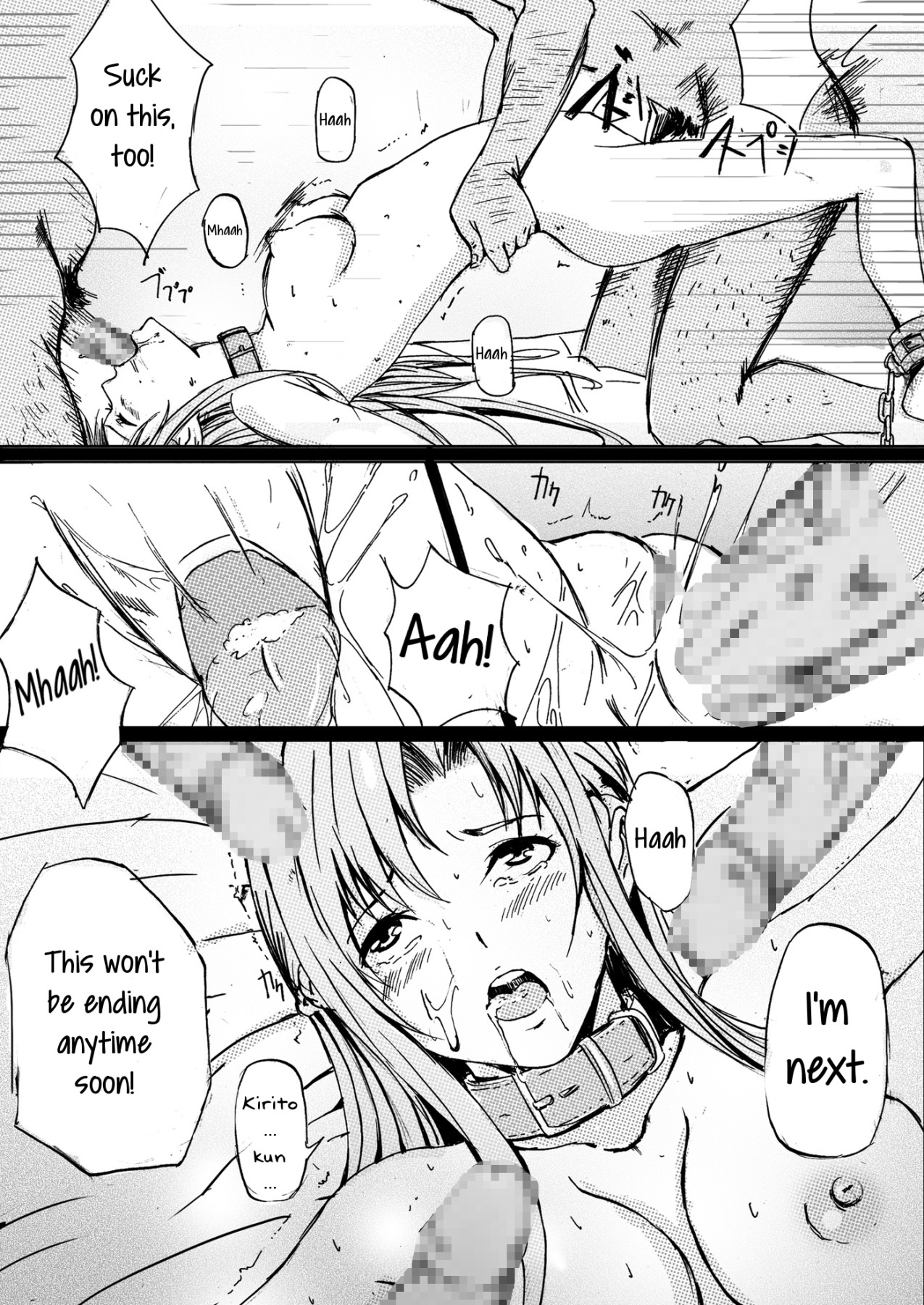 Hentai Manga Comic-Game Over Suguha and Asuna's Lewd Sex Party-Read-7